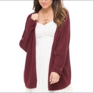 Maroon Cardigan